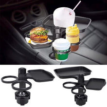 Load image into Gallery viewer, Multifunctional Car Cup Holder & Foldable Tray Organizer Phone Holder with Drink & Snack Tray for Coffee Adjustable Storage Holder