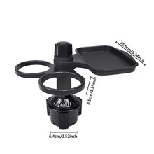 Load image into Gallery viewer, Multifunctional Car Cup Holder & Foldable Tray Organizer Phone Holder with Drink & Snack Tray for Coffee Adjustable Storage Holder