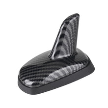 Load image into Gallery viewer, Carbon Fiber Pattern Car Roof Shark Fin Antenna Wireless Roof Antenna for FM/AM Radio Signal Auto Replacement Antenna