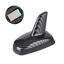 Load image into Gallery viewer, Carbon Fiber Pattern Car Roof Shark Fin Antenna Wireless Roof Antenna for FM/AM Radio Signal Auto Replacement Antenna