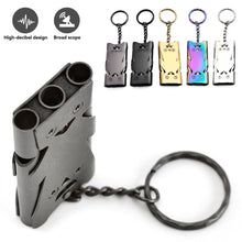 Load image into Gallery viewer, 180DB Outdoor Survival High Decibels Whistle Practical Whistle Stainless Steel Portable Camping Hiking Sports Cheer leading Whistle