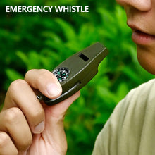 Load image into Gallery viewer, 4 IN 1Survival Whistle With Compass Outdoor Multifunctional Tool Multifunctional Tool Loud Whistle Clear Sound For Kayaking