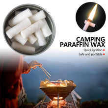 Load image into Gallery viewer, 12pcs/Box Outdoor Natural Fire Source Camping Tool Camping Paraffin Wax Survival Fire Starter Tool Rope Gear Rope Fire Kit