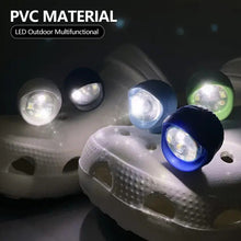 Load image into Gallery viewer, 2Pcs Shoe Headlights Waterproof Shoe Charms Accessories for Crocs Shoes 3 Light Modes for Camping Outdoor Sports Walking Dog Adult Kid Gift