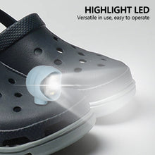 Load image into Gallery viewer, 2Pcs Shoe Headlights Waterproof Shoe Charms Accessories for Crocs Shoes 3 Light Modes for Camping Outdoor Sports Walking Dog Adult Kid Gift