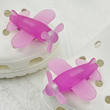 Load image into Gallery viewer, 2Pcs Luminous Shoes Charms for Crocs Shoe Decoration Girl Boy Ornaments Cute Airplane Slippers Accessories Gift