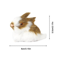 Load image into Gallery viewer, Simulation Rabbit Plush Toy Children Cognition Chicken Model Figurine Realistic Furry Animal Doll Easter Gift Kids