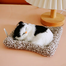 Load image into Gallery viewer, Simulation Mini Cat Cloth Pad Plush Cats Children Birthday Gifts Creative Imitation Ornaments Home Fireplace Christmas Decoration
