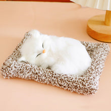 Load image into Gallery viewer, Simulation Mini Cat Cloth Pad Plush Cats Children Birthday Gifts Creative Imitation Ornaments Home Fireplace Christmas Decoration