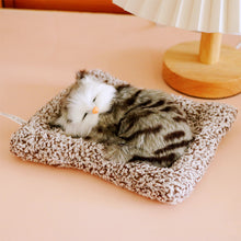 Load image into Gallery viewer, Simulation Mini Cat Cloth Pad Plush Cats Children Birthday Gifts Creative Imitation Ornaments Home Fireplace Christmas Decoration