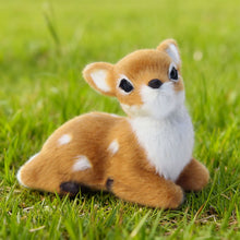 Load image into Gallery viewer, Simulation Deer Model Plush Toy Plush Deers Children Cognition Realistic Furry Imitation Animal Doll Home Christmas Decor Figurine Kids Gift