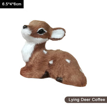 Load image into Gallery viewer, Simulation Deer Model Plush Toy Plush Deers Children Cognition Realistic Furry Imitation Animal Doll Home Christmas Decor Figurine Kids Gift