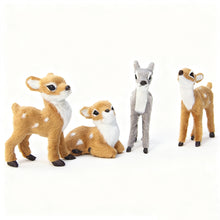 Load image into Gallery viewer, Simulation Deer Model Plush Toy Plush Deers Children Cognition Realistic Furry Imitation Animal Doll Home Christmas Decor Figurine Kids Gift