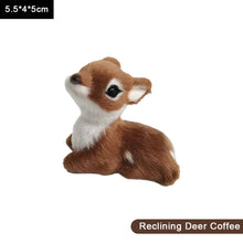 Load image into Gallery viewer, Simulation Deer Model Plush Toy Plush Deers Children Cognition Realistic Furry Imitation Animal Doll Home Christmas Decor Figurine Kids Gift