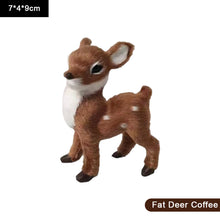 Load image into Gallery viewer, Simulation Deer Model Plush Toy Plush Deers Children Cognition Realistic Furry Imitation Animal Doll Home Christmas Decor Figurine Kids Gift