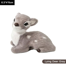 Load image into Gallery viewer, Simulation Deer Model Plush Toy Plush Deers Children Cognition Realistic Furry Imitation Animal Doll Home Christmas Decor Figurine Kids Gift
