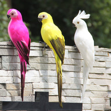 Load image into Gallery viewer, Cute Artificial Parrots Fake Foam Animal Simulation Feather Birds Models DIY Craft Wedding Home Garden Ornament Decoration