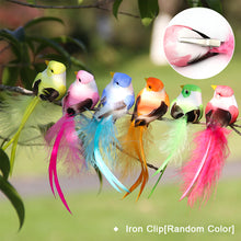Load image into Gallery viewer, Cute Artificial Birds Fake Foam Animal Simulation Feather Birds Models DIY Craft Wedding Home Garden Ornament Decoration