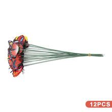 Load image into Gallery viewer, 12Pcs Simulated Butterfly Stakes Garden Waterproof Butterfly Ornaments for Indoor Outdoor Yard Patio Plant Pot Flower Bed Christmas Decoration