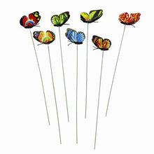 Load image into Gallery viewer, 12Pcs Simulated Butterfly Stakes Garden Waterproof Butterfly Ornaments for Indoor Outdoor Yard Patio Plant Pot Flower Bed Christmas Decoration
