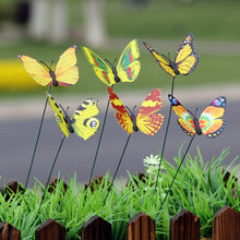 Load image into Gallery viewer, 12Pcs Simulated Butterfly Stakes Garden Waterproof Butterfly Ornaments for Indoor Outdoor Yard Patio Plant Pot Flower Bed Christmas Decoration