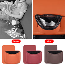 Load image into Gallery viewer, Universal Car Seat Back Trash Can with Cup Holder Multi-Purpose Storage Box & Drink Holder for Door Seat Interior Organizer