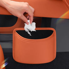 Load image into Gallery viewer, Universal Car Seat Back Trash Can with Cup Holder Multi-Purpose Storage Box & Drink Holder for Door Seat Interior Organizer