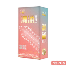 Load image into Gallery viewer, 10/12PCS Big Dots Condoms for Men Delay Ejaculation G Spot Dotted Ribbed Penis Sleeve Natural Latex Condom Sex Toys Preservatif