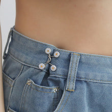Load image into Gallery viewer, 2Pcs-Set Adjustable Metal Skirt Trousers Buttons Retractable Pants Button Jeans Waist Buckle Nail-free Detachable Waist Tightener Household