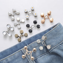 Load image into Gallery viewer, 2Pcs-Set Adjustable Metal Skirt Trousers Buttons Retractable Pants Button Jeans Waist Buckle Nail-free Detachable Waist Tightener Household