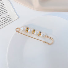 Load image into Gallery viewer, Sweet Pearl Adjustable Waist Button Rhinestone Pin Brooch Pants Skirt Expender Retractable Waistband Expander