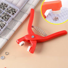 Load image into Gallery viewer, Snap Button Kit With Hand Pressure Plier Storage Box 50Pcs Metal Snap For Sewing Concealed Buckle DIY Crafts