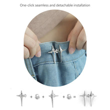 Load image into Gallery viewer, Star Shaped Waist Buckle Adjustable Waist Button Retractable Jean Pant Button No Sewing Waist Tightener Decorative Buttons