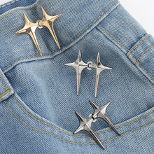 Load image into Gallery viewer, Star Shaped Waist Buckle Adjustable Waist Button Retractable Jean Pant Button No Sewing Waist Tightener Decorative Buttons
