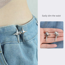 Load image into Gallery viewer, Star Shaped Waist Buckle Adjustable Waist Button Retractable Jean Pant Button No Sewing Waist Tightener Decorative Buttons
