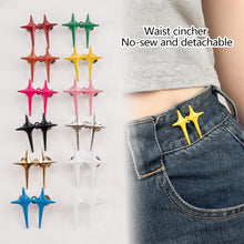 Load image into Gallery viewer, Star Waist Buckle Adjustable Buttons Detachable Pants Clips No Sewing Waist Tightener Metal Snap Button For Decoration