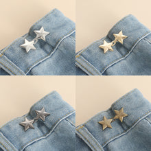 Load image into Gallery viewer, five-pointed Star Shaped Waist Buckle Adjustable Snap Button Retractable Jean Pant Pin No Sewing Waist Tightener Decorative Buttons