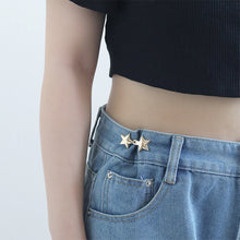 Load image into Gallery viewer, five-pointed Star Shaped Waist Buckle Adjustable Snap Button Retractable Jean Pant Pin No Sewing Waist Tightener Decorative Buttons