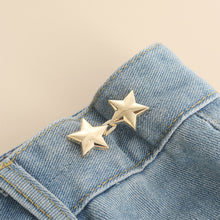 Load image into Gallery viewer, five-pointed Star Shaped Waist Buckle Adjustable Snap Button Retractable Jean Pant Pin No Sewing Waist Tightener Decorative Buttons