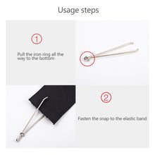 Load image into Gallery viewer, 2Pcs Metal Elastic Band Threading Garment Clips Sewing DIY Tools Elastic Band Tape Punch Cross Stitch Threader Wear Elastic Clamp