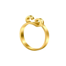 Load image into Gallery viewer, 2Pcs Adjustable Knitting Crochet Loop Ring Thread Wrapped Ring Knitted Yarn Ring Sewing Tools Accessories