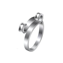 Load image into Gallery viewer, 2Pcs Adjustable Knitting Crochet Loop Ring Thread Wrapped Ring Knitted Yarn Ring Sewing Tools Accessories