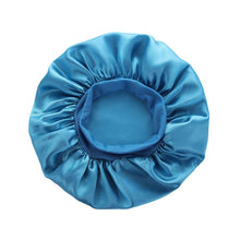 Load image into Gallery viewer, Wide-brimmed Satin Bonnet Nightcap Multipurpose Hair Bonnet Elastic Band Shower Cap For Hair Care