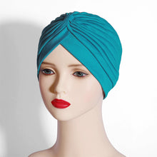Load image into Gallery viewer, Stretchy Knot Twist Women Headscarf Bonnet multipurpose Shower Cap Yoga Cap For Hair Care