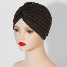 Load image into Gallery viewer, Stretchy Knot Twist Women Headscarf Bonnet multipurpose Shower Cap Yoga Cap For Hair Care