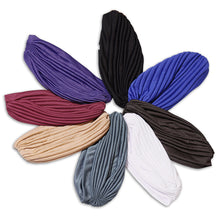 Load image into Gallery viewer, Stretchy Knot Twist Women Headscarf Bonnet multipurpose Shower Cap Yoga Cap For Hair Care