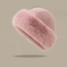 Load image into Gallery viewer, Fluffy Fur Bucket Hat Warm Winter Hat Thicken Fisherman Hat Panama Cap Chrismas Gifts