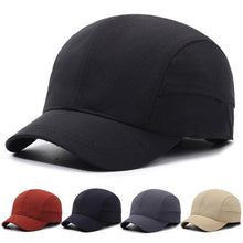 Load image into Gallery viewer, Retro Short-brimmed Solid Color Baseball Cap Outdoor Sports Hat Quick Dry Hat Adjustable Buckle