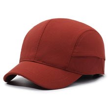 Load image into Gallery viewer, Retro Short-brimmed Solid Color Baseball Cap Outdoor Sports Hat Quick Dry Hat Adjustable Buckle