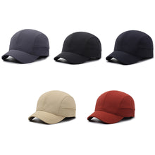 Load image into Gallery viewer, Retro Short-brimmed Solid Color Baseball Cap Outdoor Sports Hat Quick Dry Hat Adjustable Buckle